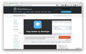 Page Builder by SiteOrigin in the Repository Picture